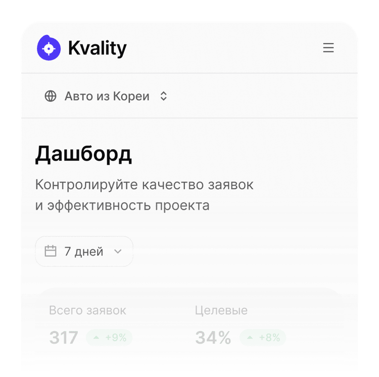 Дашборд Kvality